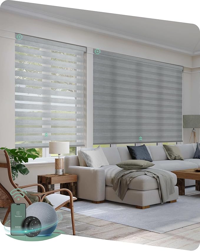 Yoolax Motorized Zebra Blinds Compatible