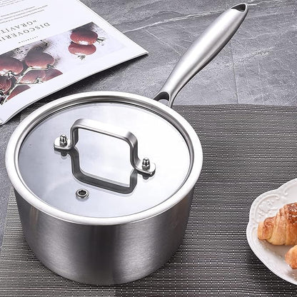 LOLYKITCh Tri-Ply 3 QT Stainless Steel Saucepan
