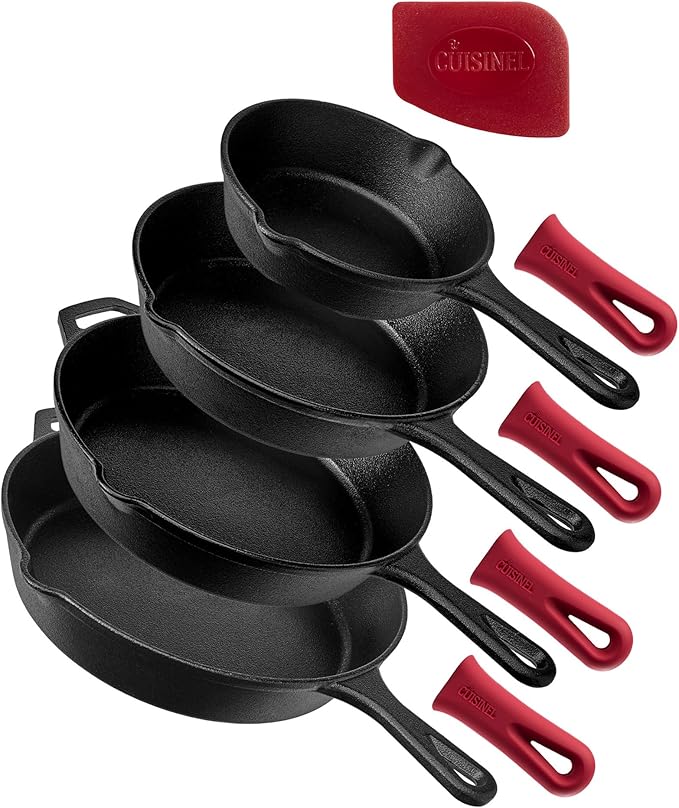 Cuisinel Cast Iron Skillets Set