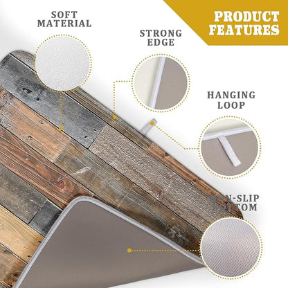 Giwawa Wood Grain Dish Drying Mat