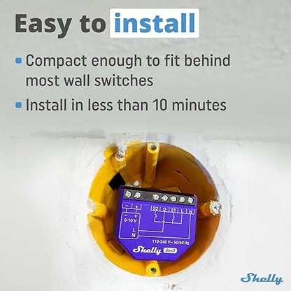Shelly Dimmer 0/1-10V PM Gen3 | WiFi Smart Dimming