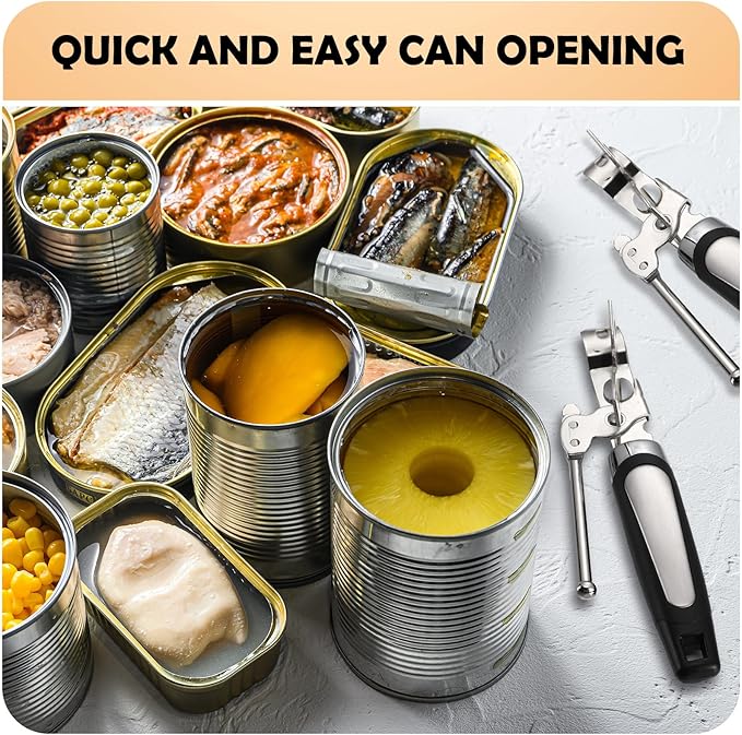 Gisafai 10 Pcs Can Opener Manual Bulk Smooth Edge