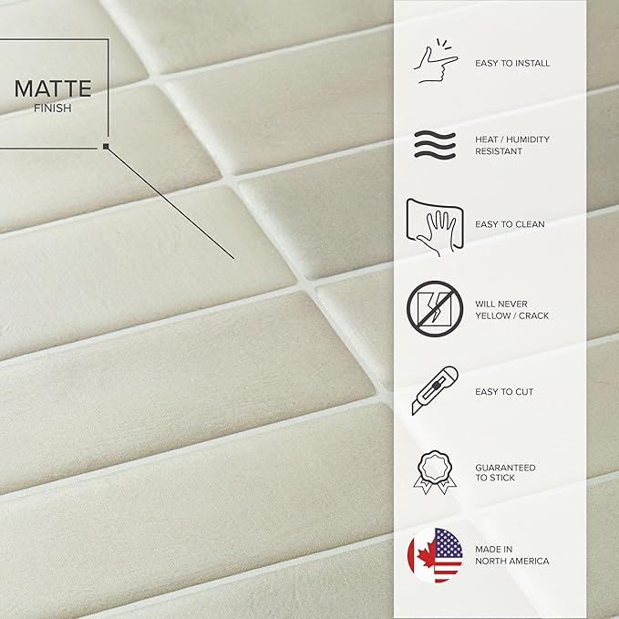 SMART TILES Peel and Stick Backsplash
