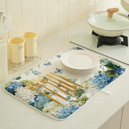 Spring Dish Drying Mat 18x24 Inches