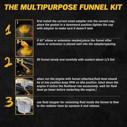 ELEAD No-Spill Coolant Funnel Kit