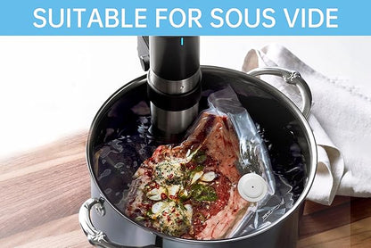 Vacuum Sealer, Handheld Vacuum Sealer for Food, Compact Vacuum Sealer Machine with 12 Reusable Vacuum Bags, Portable Cordless Vacuum Sealer Set for Travel, Fresh & Save Meal Prep Sous Vide