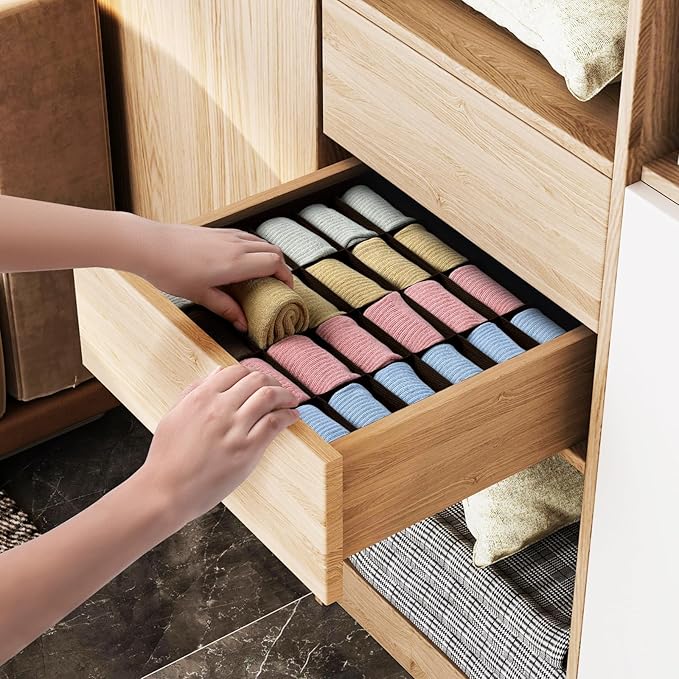 Joyoldelf Sock Organizer Drawer Organizer