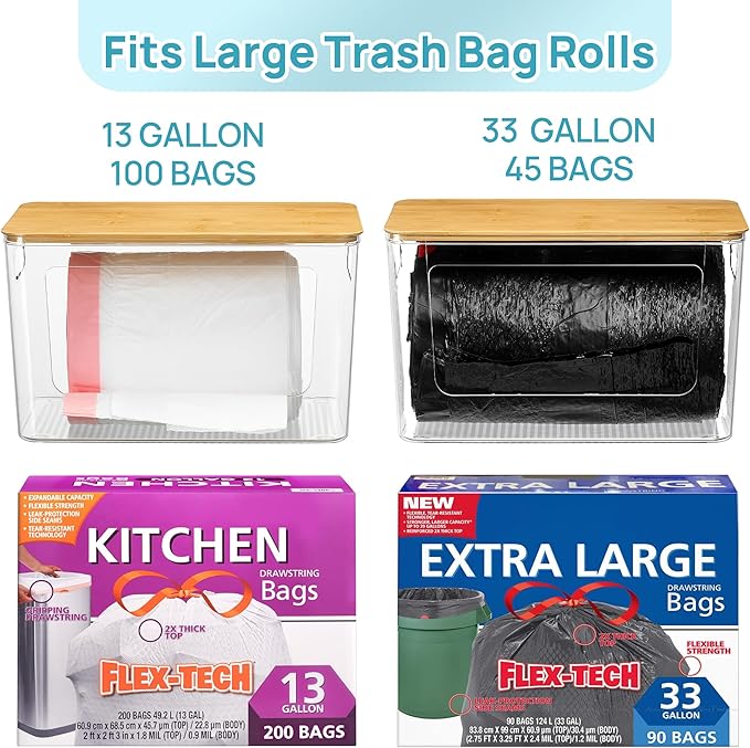Vtopmart 2 Pack Trash Bag Holder