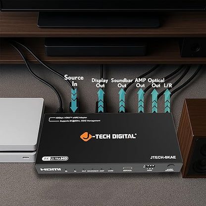 J-Tech Digital 8K HDMI Audio Extractor