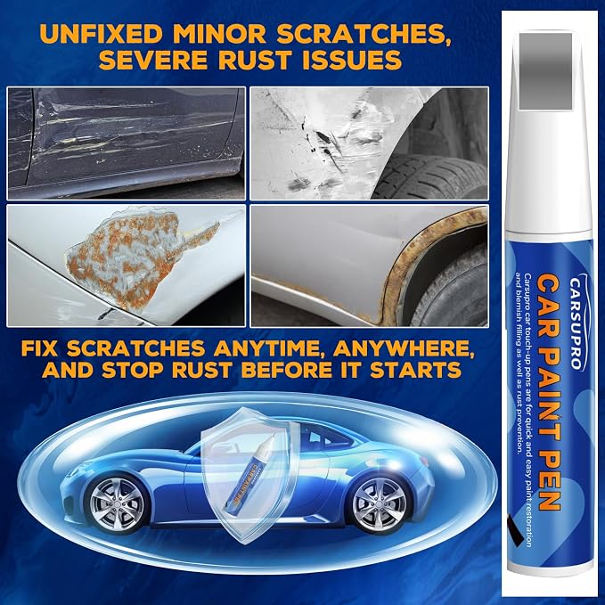 Yellow Touch Up Paint for Cars,Car Paint Touch Up Pen for Deep Scratches,Car Scratch Repair Pen Auto Scratch Remover for Easy to Use and Fix(Magic Orange)
