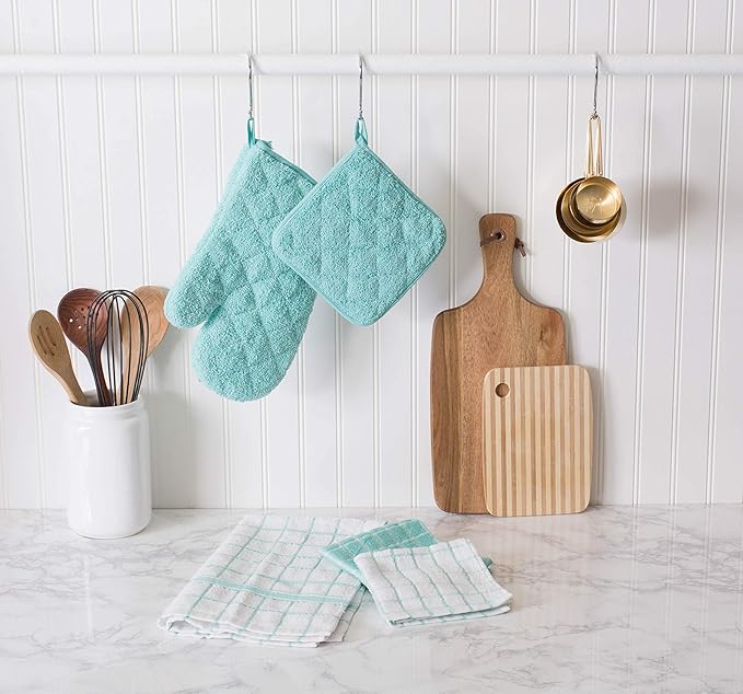 DII Basic Terry Collection Quilted 100% Cotton, 3 Piece