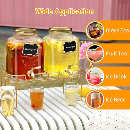 1.6 gallon Glass Beverage Dispenser