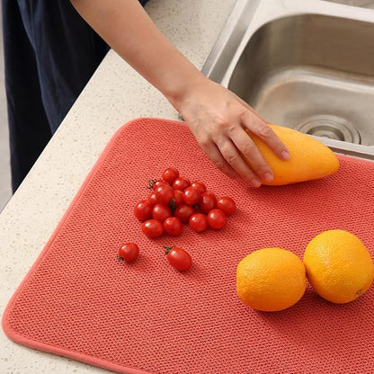 2 Pack Microfiber Dish Drying Mat