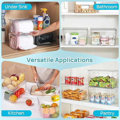 Vtopmart 2 Pack Trash Bag Holder, Stackable Garbage Bag Dispenser