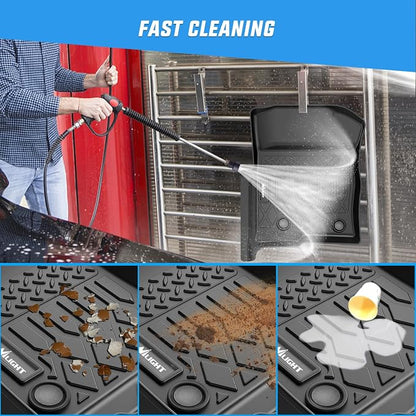 Nilight TPE Floor Mats for Ford F150 F-150 SuperCrew Crew Cab Bucket Seat 2010 2011 2012 2013 2014, All Weather Custom Fit Heavy Duty Floor Liners