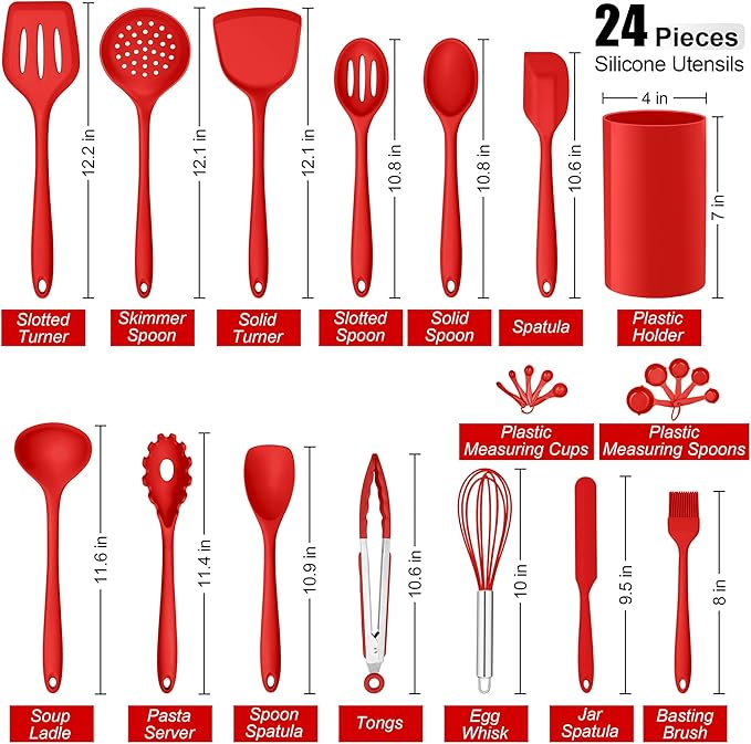 E-far Silicone Cooking Utensils Set, Silicone Kitchen Tools