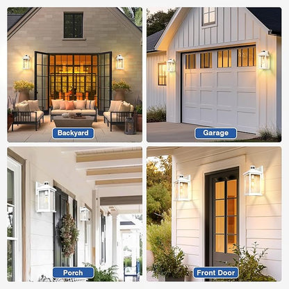 VIANIS Large Adjustable Sensitivity Motion Sensor Exterior Porch Lights