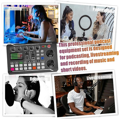 Podcast Equipment Bundle, SINWE Condenser Microphone