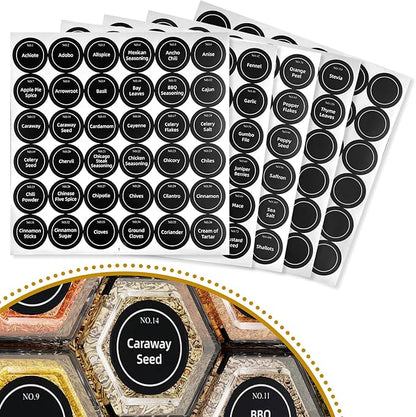 vetacsion set of 12 magnetic glass spice tins