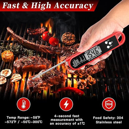 Digital Meat Thermometer for Cooking and Grilling
