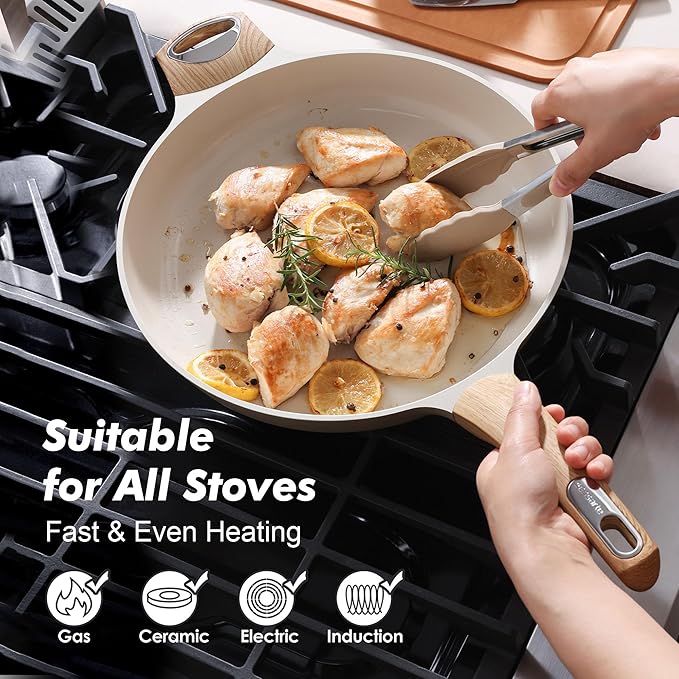 SENSARTE Ceramic Nonstick Frying Pan Skillet