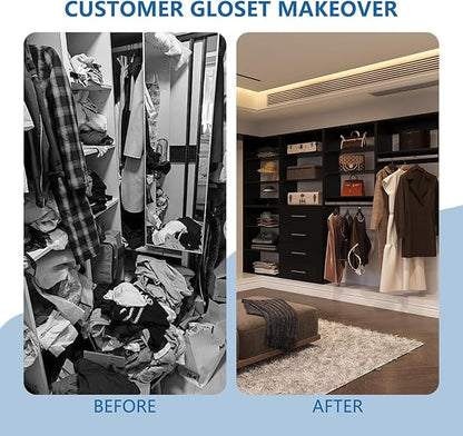 Modular Closet System, Wood Tower Closet Storage