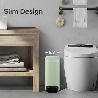 TIPGO Slim Bathroom Trash Can