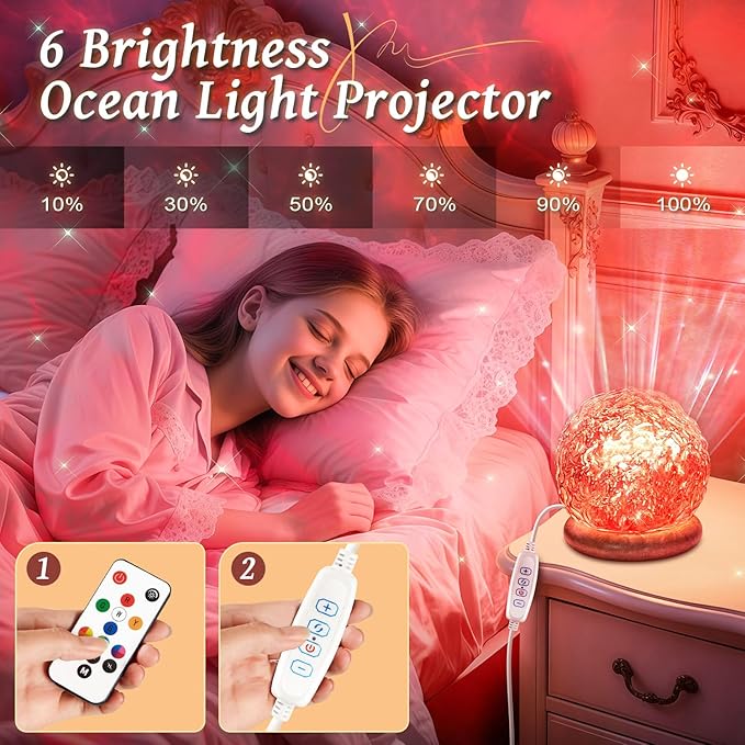 Trendy Valentine's Day Gifts for Teen, 18 Colors Northern Lights Projector Mood