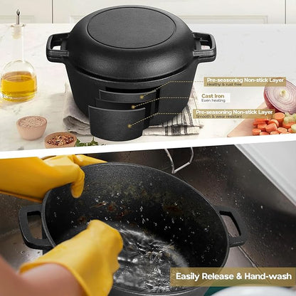 TeamFar Pre-season Cast Iron Dutch Oven