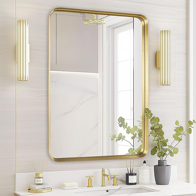 Fabuday Gold Mirror Bathroom Wall