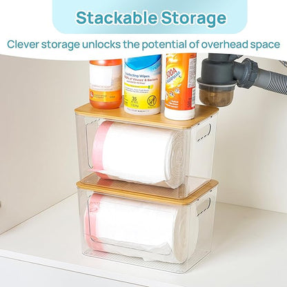 Vtopmart 2 Pack Trash Bag Holder