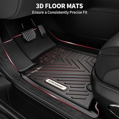 YITAMOTOR Floor Mats Compatible with 2016-2022 Honda Pilot, Custom Fit Floor Liners for Honda Pilot Accessories, 1st & 2nd Row All Weather Protection