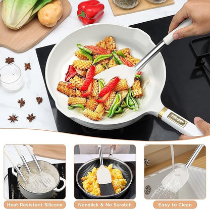 Onader Silicone Kitchen Utensils Set, Includes Heat Resistant Spatula Turner