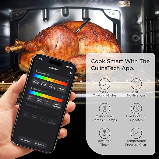 750ft Wireless Meat Thermometer Long Range