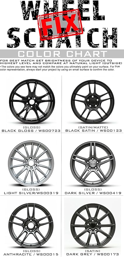 Wheel Scratch Fix® Grey Magic Car Scratch Remover Pen - Alloy Wheel Touch Up Paint Pen for Cars, Curb Rash Removal with Fast-Drying & Long-Lasting OEM Finish, Vehicles Rim Repair Paint for Chip (Anthracite (Pen Only))