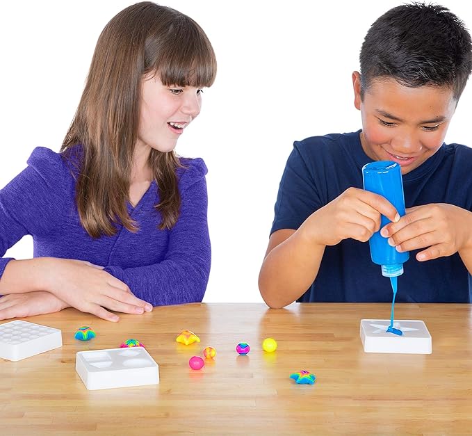Steve Spangler Science Shape Gel Deluxe Kit – Hands-On Science Kit for Kids to Learn About Polymers, DIY Slime Kit for Classroom and Home Learning – STEM Activity for Ages 6+
