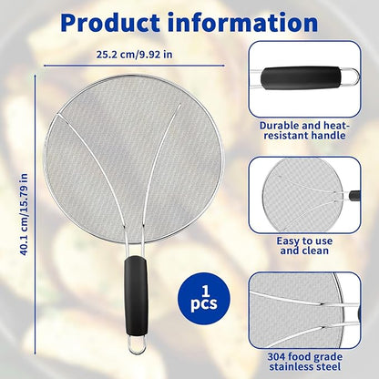 Splatter Screen for Frying Pan