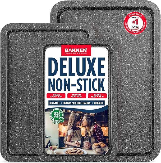 BAKKEN 3-Piece Kitchen Baking Pans