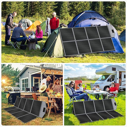 400w Foldable Solar Panel - Portable Solar Panel Charger for Power Station Camping RVs Off Grid