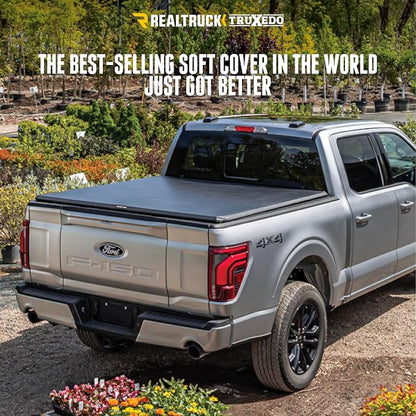 RealTruck TruXedo TruXport Soft Roll Up Truck Bed Tonneau Cover | 271801 | Fits 2014-2018, 2019 Limited/Legacy Chevy/GMC Silverado/Sierra 1500 5' 10" Bed (69.3")