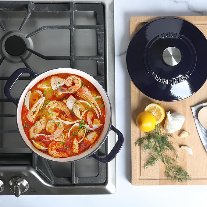 Martha Stewart Gatwick 4 Quart Enamel Cast Iron Dutch Oven