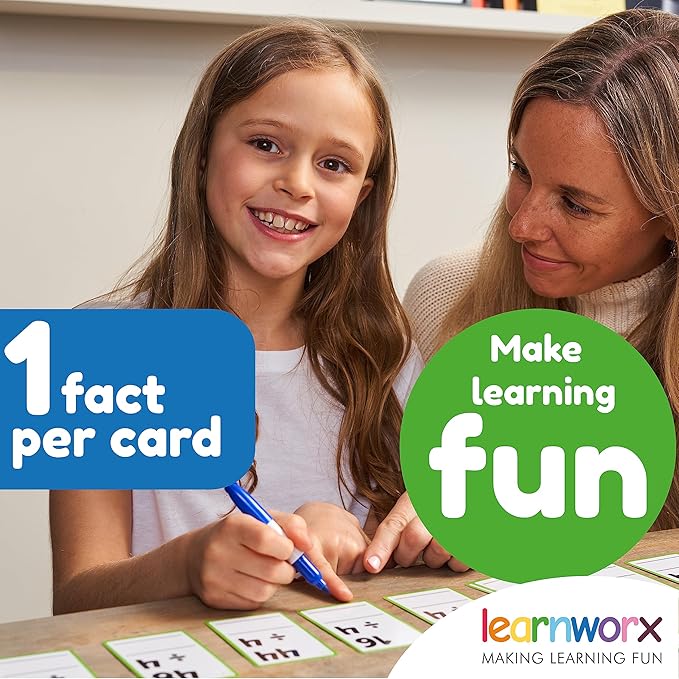 Division Flash Cards 3rd Grade 4th 5th and 6th – 169 Math Flashcards – All Facts 1-12 - Learn Division for Kids - for Ages 6, 7, 8, 9 and 10