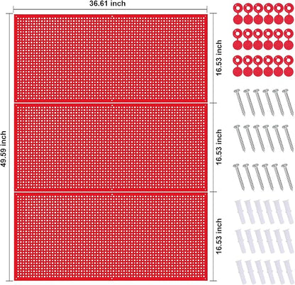 Daanxw Pegboard Rack Garage Storage Steel Horizontal PegBoard Pack, Steel