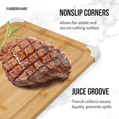 Farberware Nonslip Bamboo Cutting Board