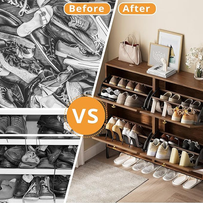IRONCK Rattan Shoe Cabinet Storage