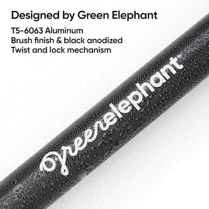 Green Elephant Camping Tarp Poles - Adjustable Aluminum Telescoping Tent Poles for Tarps, Canopy & Awning - Heavy Duty Collapsible Pole Set of 2 - Extends 8ft 2.8 in, Shrinks to 2ft 9.5 in.
