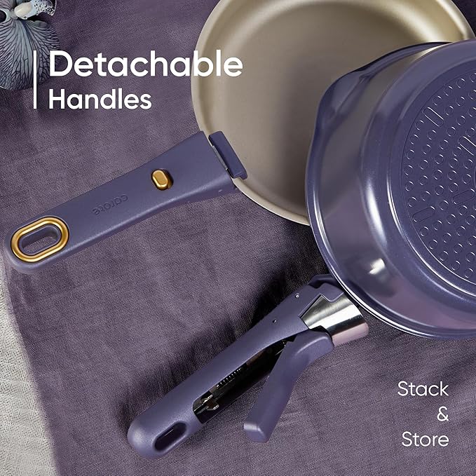 CAROTE 19 Pcs Pots and Pans Set, Nonstick Cookware Sets