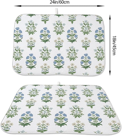 Spring Dish Drying Mat 18x24 Inches
