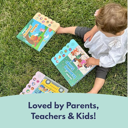 Learning Songs, Press and Play Song Book Nursery Rhymes, Button and Sound Module, Classic Nursery Rhymes and Children's Music