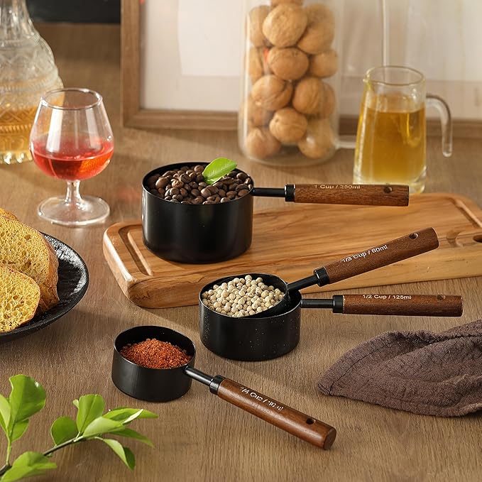 8PCS Measuring Cups and Spoons Set, DV Stainless Steel Measuring Cups